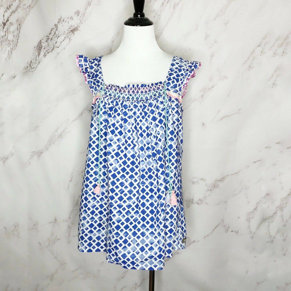 Matilda Jane Wandering Waters Smocked Top Tassels